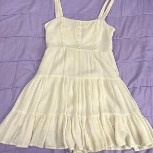 white above knee dress